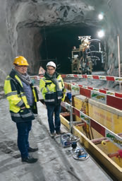 Light Weight Deflectometer used at Hagerbach-Tunnel construction site